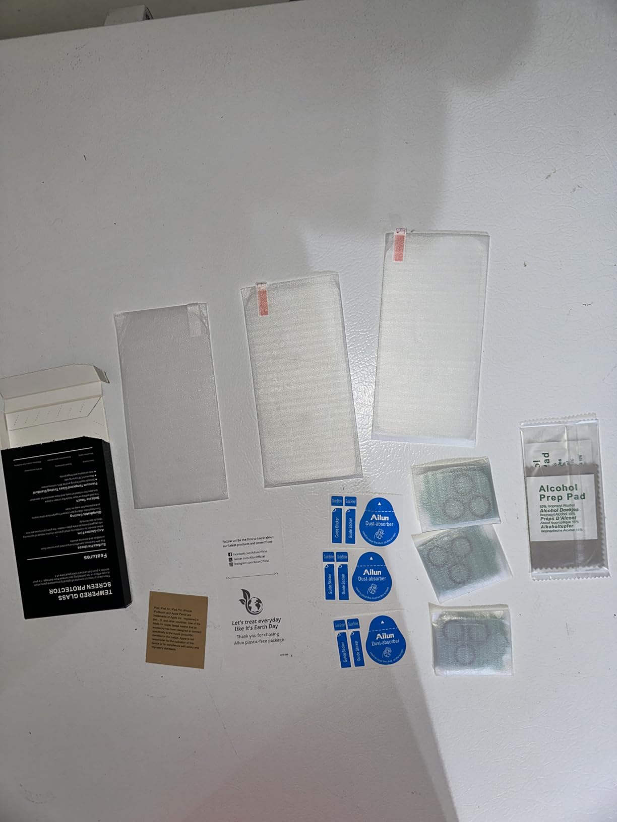 Ailun 3 Pack Screen Protector for iPhone 16 [6.1 inch] + 3 Pack Camera Lens Protector with Installation Frame,Case Friendly Tempered Glass Film,[9H Hardness][Not for iPhone 16e/16 Pro/Plus/Pro Max] - Customer Photo 2