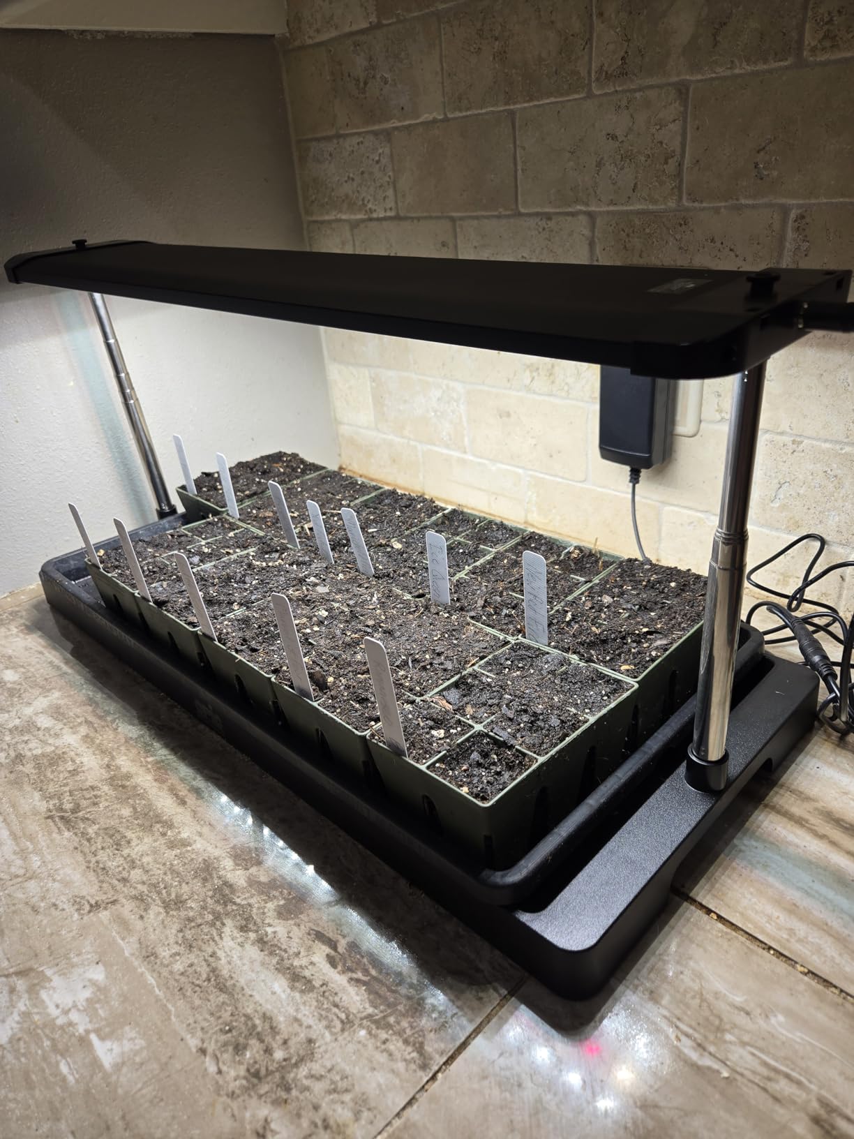 Epic Gardening Seed Starting Grow Light - Full-Spectrum LED with Adjustable Height & Integrated Tray for Indoor Seedlings | Energy-Efficient, Long-Lasting Light with Timer (Standard) - Customer Photo 1