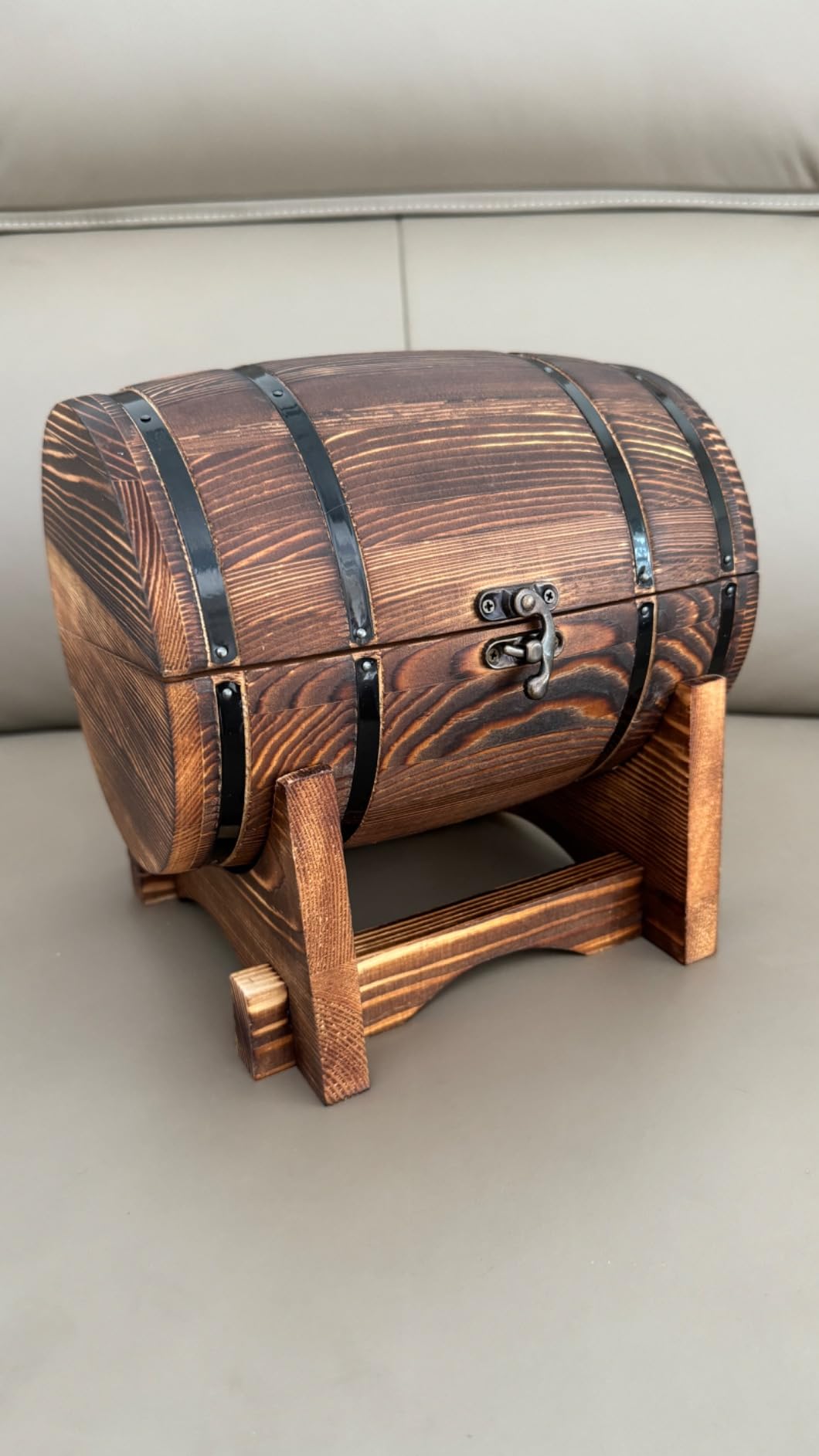 Whiskey Smoker Kit with Charred Wood Barrel (Patent Pending) – Cocktail Smoker with Torch & 6 Premium Wood Chips for Old Fashioned & Whiskey – Perfect Home Bar Gift for Men, Dad, Husband (No Butane) - Customer Photo 3