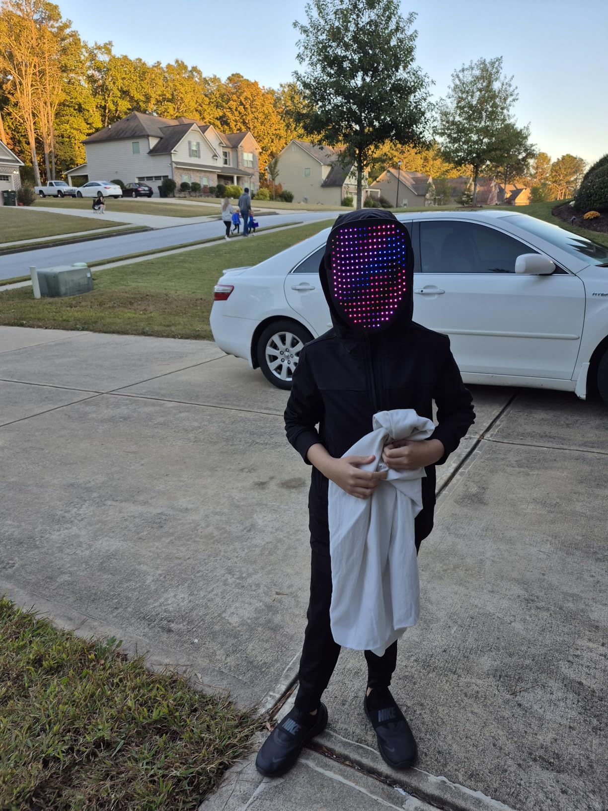 QAQ LED Mask Light Up Mask with Gesture Sensing, Cool Stuff Toys Gifts for Boys Girls, Cool Toys Gifts for Halloween Costumes Christmas Birthday Party - Customer Photo 1