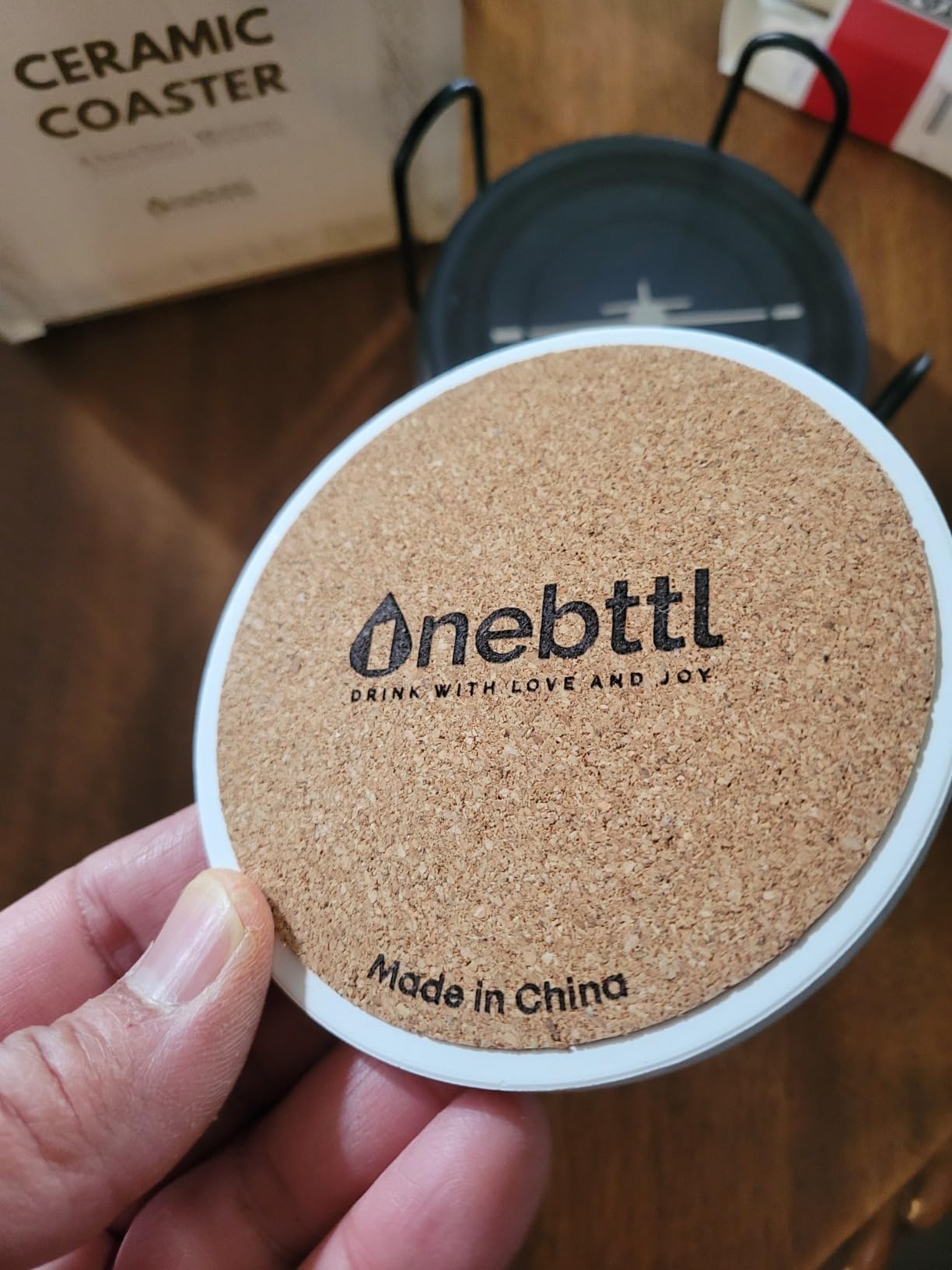 Onebttl Pilot Gifts for Men Dad Grandpa Pilots Aviation Lovers, Aviation Gifts Ceramic Coaster, Set of 6 with Gift Box & Cork Base, Plane Gift for Christian, Father's Day, Christmas, Birthday - Customer Photo 1