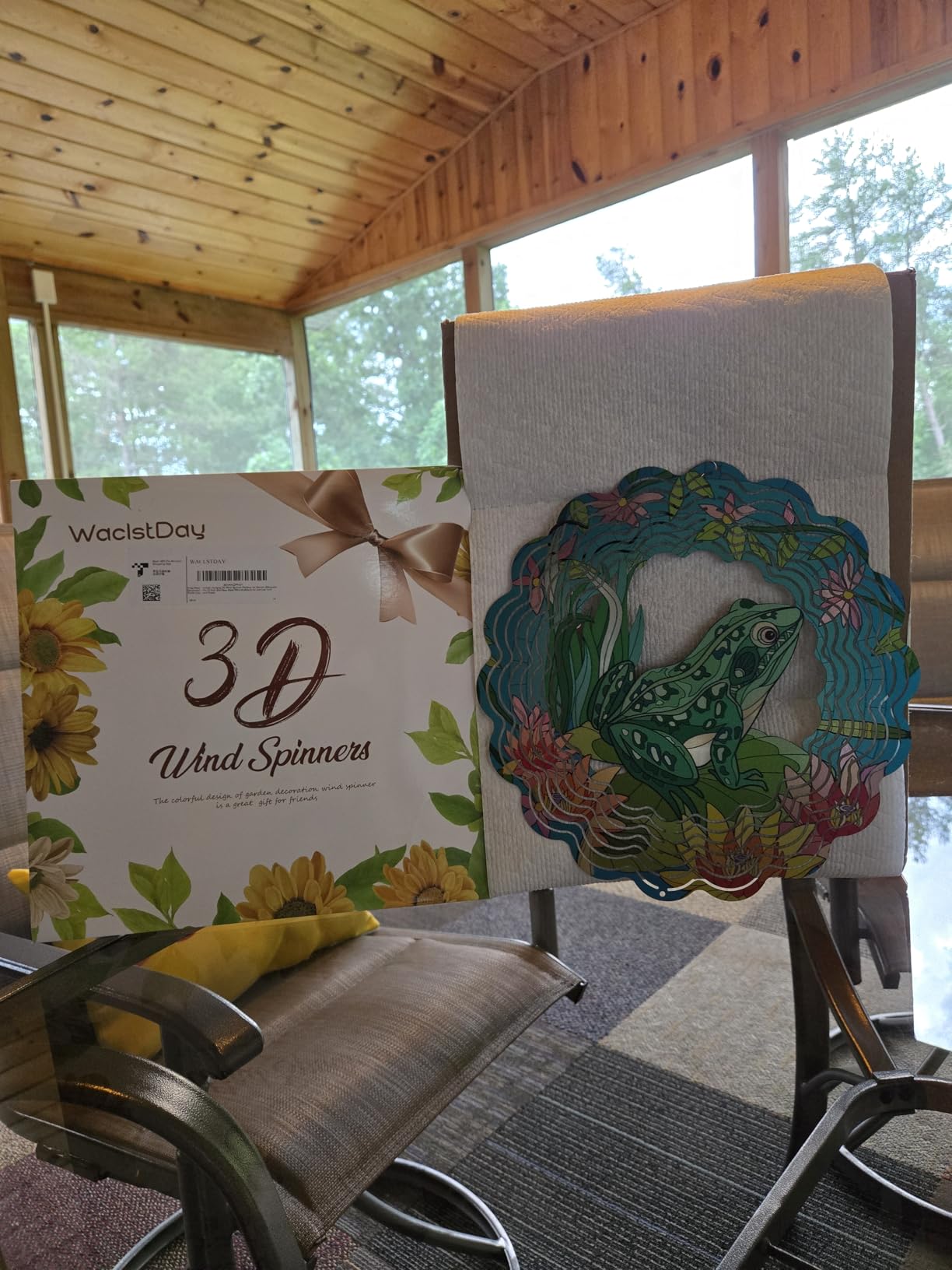 Flamingo Metal Wind Spinners Gifts for Women Mom Grandma Friends Hanging Wind Spinner Garden Decorations 12 inch 3D Kinetic Sculpture for Indoor Christmas Outdoor Decor House Yard Art Decorations Customer Review Flamingo Metal Wind Spinners Gifts for Women Mom Grandma Friends Hanging Wind Spinner Garden Decorations 12 inch 3D Kinetic Sculpture for Indoor Christmas Outdoor Decor House Yard Art Decorations - Customer Photo 2