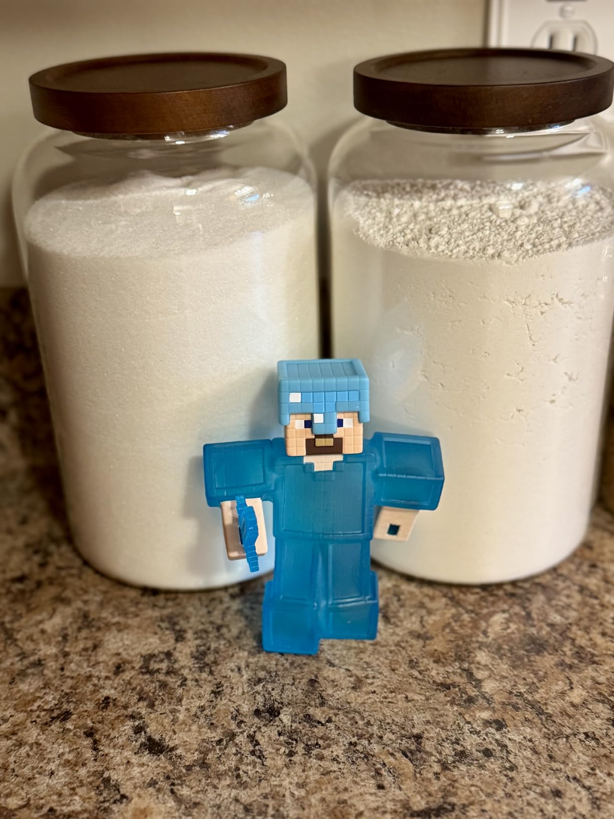 Heroes of Goo Jit Zu Minecraft Stretchy Characters, Steve with Diamond Armor & Sword, Super Squishy Goo Filling with Hidden Diamond Piece Inside, Stretch Him Up to 3 Times His Size - Sensory Toys - Customer Photo 1
