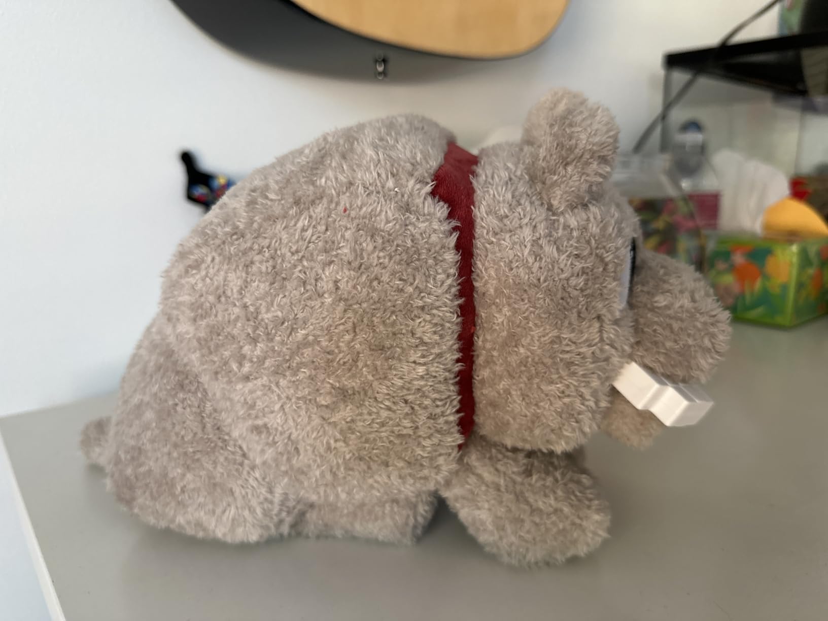 Mattel Minecraft Dennis The Wolf Plush Toy with Feeding Action & Sound, Food Mode Stuffed Animal Inspired by A Minecraft Movie - Customer Photo 2