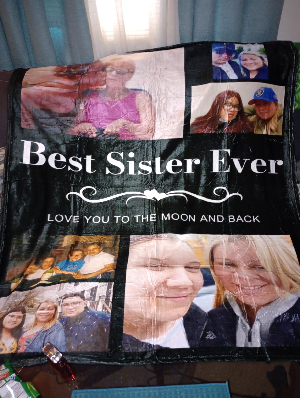 Ship Next Day Best Friend Birthday Gifts for Women, Personalized Blanket with Photos, Bestie Blanket Gifts for Friends BFF, Personalized Christmas Birthday Friendship Gift for Women, Friends, Sister - Customer Photo 2