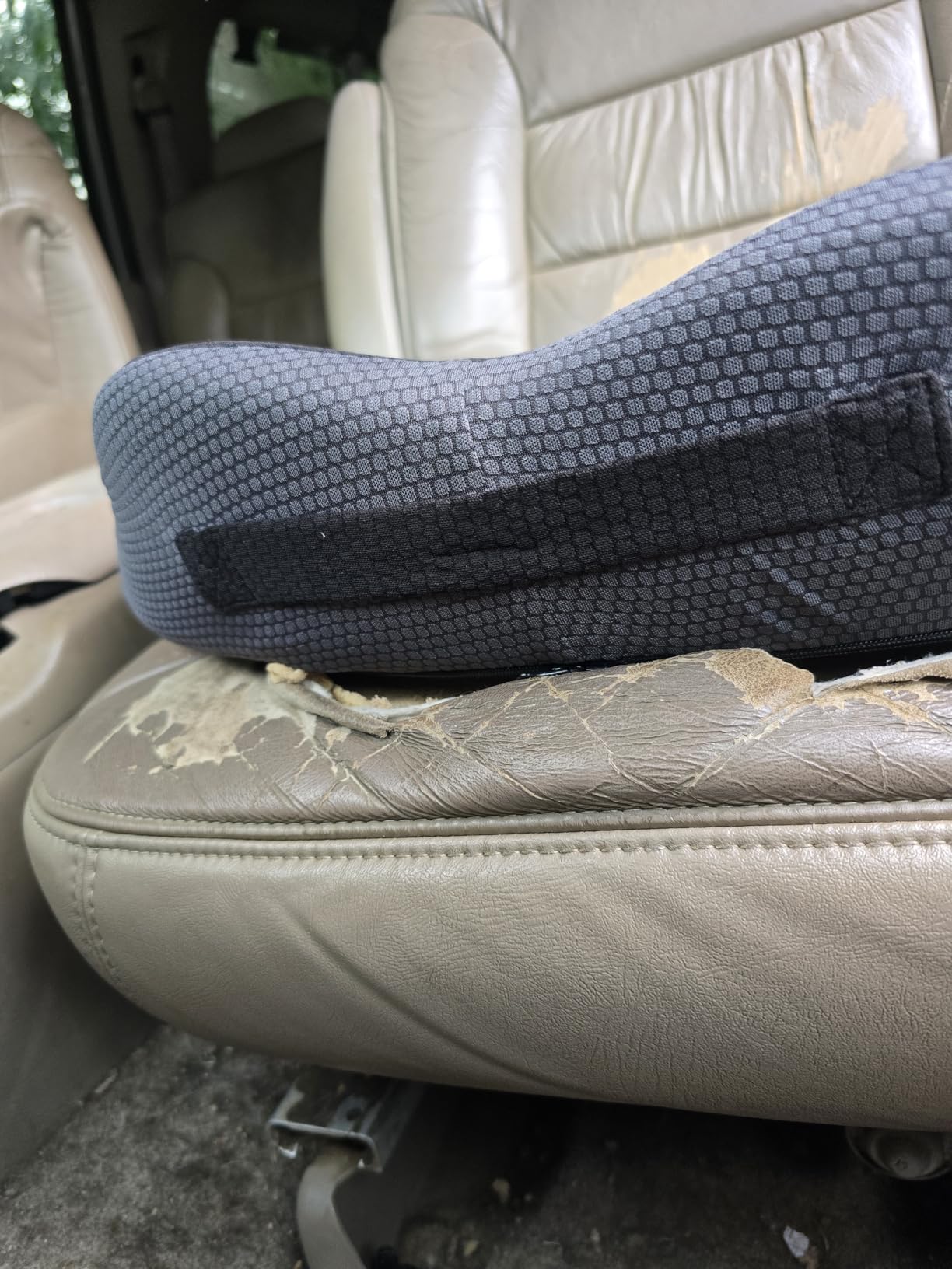 Large Truck Seat Cushion for Truck Driver Seat Cushion - Upgraded Back Support, CertiPUR-US® Certified - Thick Memory Foam, Pain Relief for Hours of Driving, Trucker Approved Big Rig - Black - Customer Photo 3