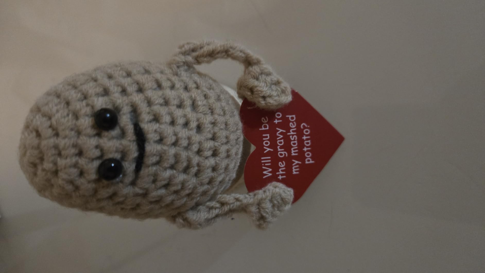 Gift for Him and Her - Tiny Potato with 30 Fun & Romantic Signs | Cute Present Idea for Birthday, Valentines Day, Christmas | Gifts for Girlfriend, Boyfriend, Wife, Husband | Cute Anniversary Cards - Customer Photo 3