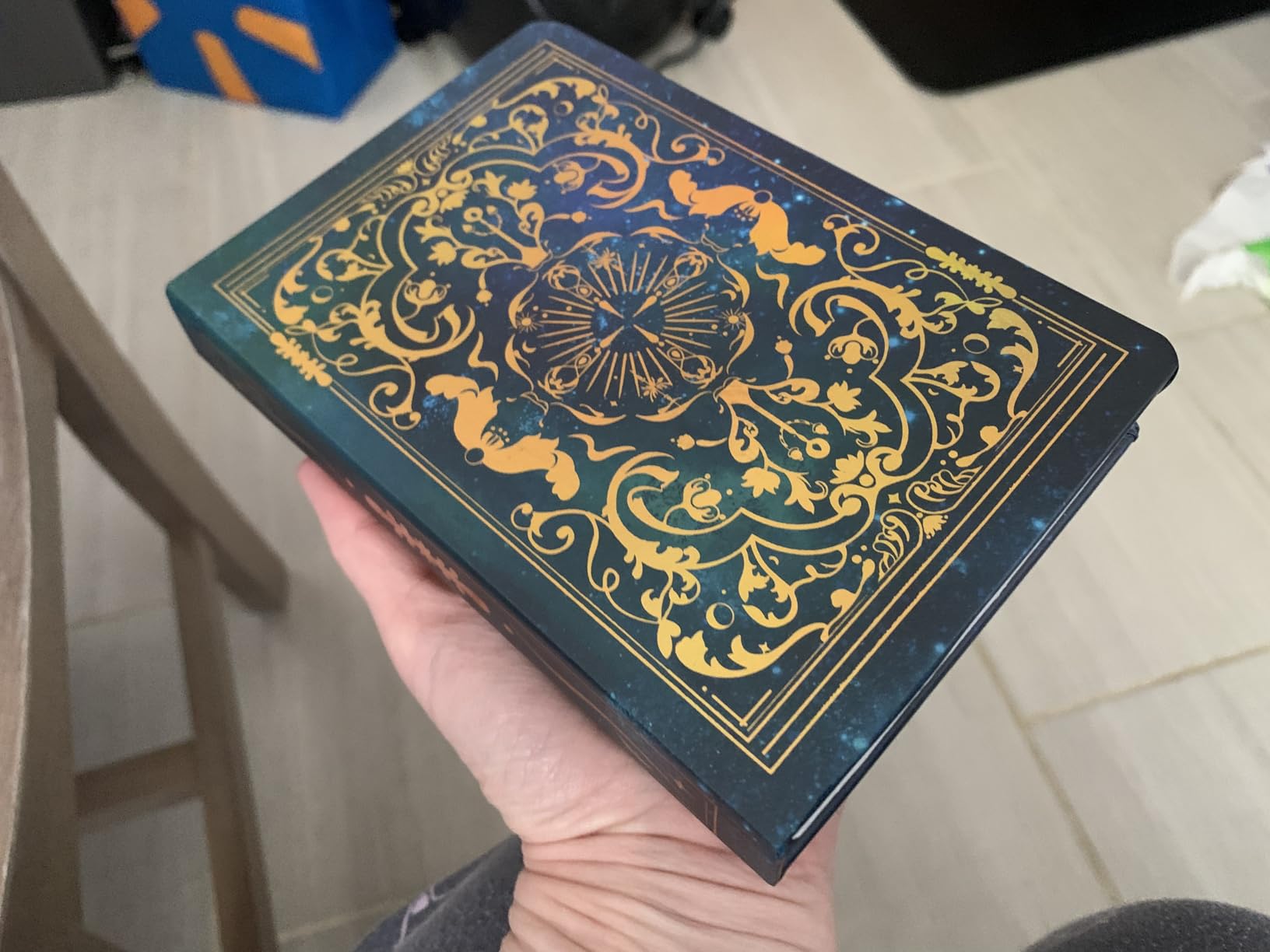 Book Lovers Gifts BookLamp - 5 Color Lights, 1200mAh Battery, Foldable Paper Lamp as Book Decor & Accessories, Hot Foil Cover Design, Unique Gifts for Women or Friends & Christmas - Customer Photo 3