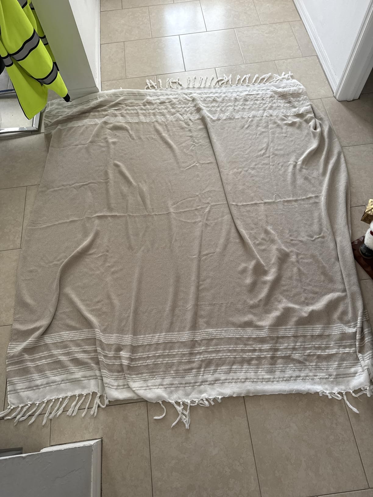 Oversized Turkish Beach Towel Blanket XXL Cotton Sandproof Towels Boho Woven Extra Large Big Sand Free Giant Throw Blankets Huge Quilt XL Picnic Camping Necessities Cloud for Adult Gifts Customer Review Oversized Turkish Beach Towel Blanket XXL Cotton Sandproof Towels Boho Woven Extra Large Big Sand Free Giant Throw Blankets Huge Quilt XL Picnic Camping Necessities Cloud for Adult Gifts - Customer Photo 1