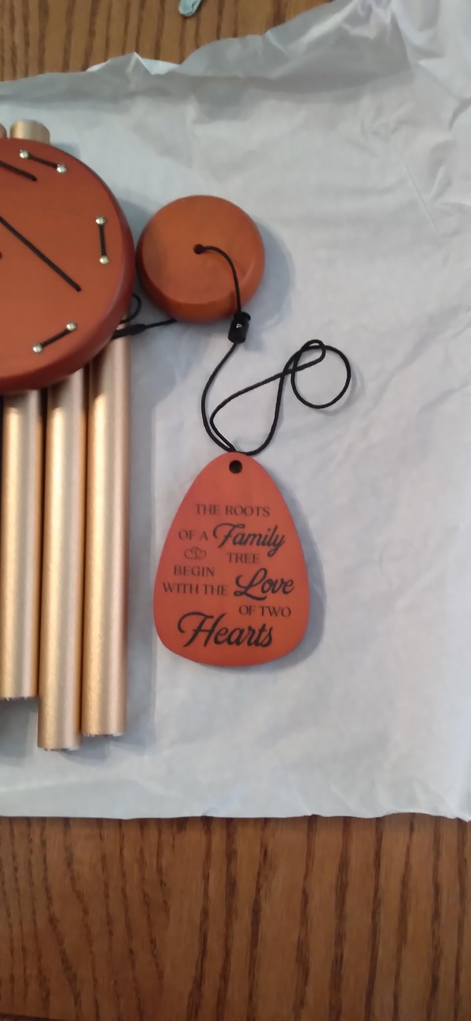 25th Wedding Anniversary Wind Chime, Happy 25th Anniversary Romantic Gifts for Couple, Parents, Wife, Husband, Friends, Sliver Anniversary's Keepsake Gifts Ideas-Large 36'' - Customer Photo 2