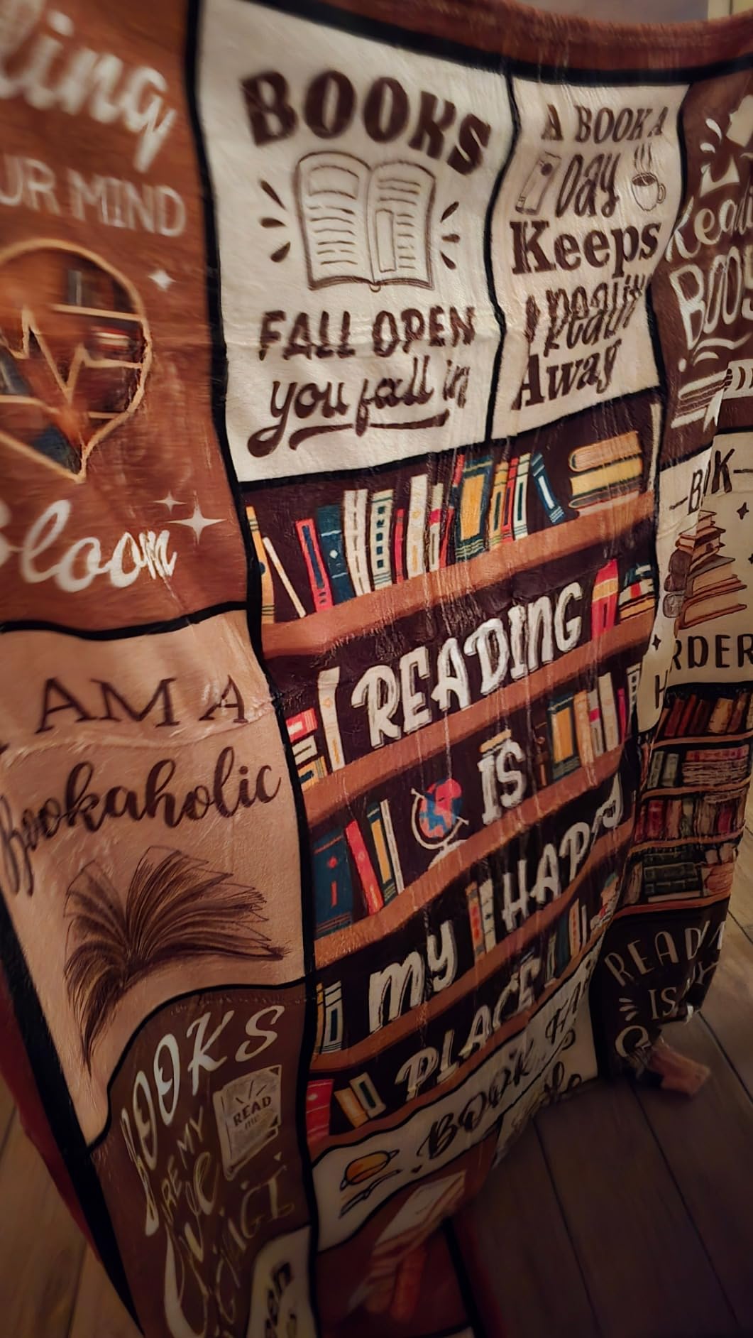 Book Lovers Gifts - Gifts for Book Lovers Women - Gifts for Readers - Reading Blanket - Books Club Librarian Bookworm Bookish Blanket Present for Women - Christmas Graduation - Throw Blanket 50