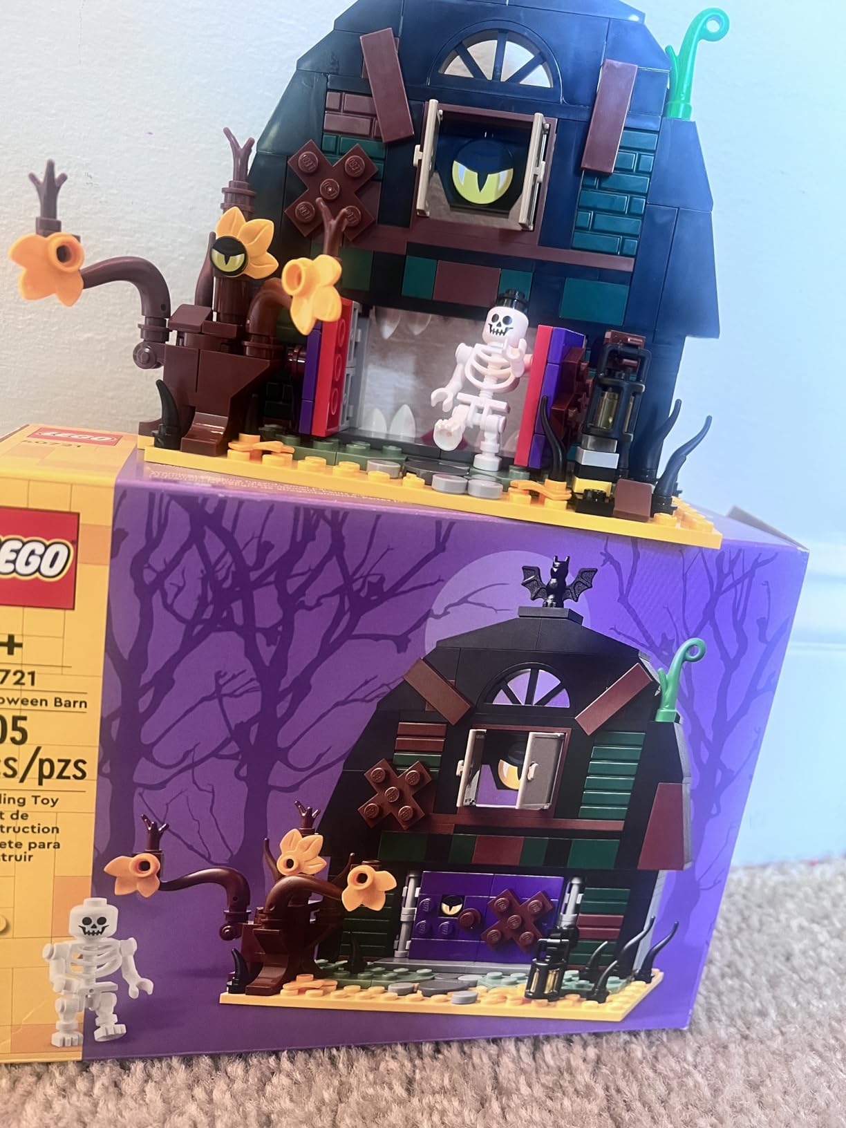 LEGO Halloween Barn Building Toy - Room Decor & Pretend Play Set for Boys & Girls, Ages 9+ - Halloween Toys & Crafts for Kids - Gift Idea - W/Scary Skeleton Minifigure - 40721 - Customer Photo 2