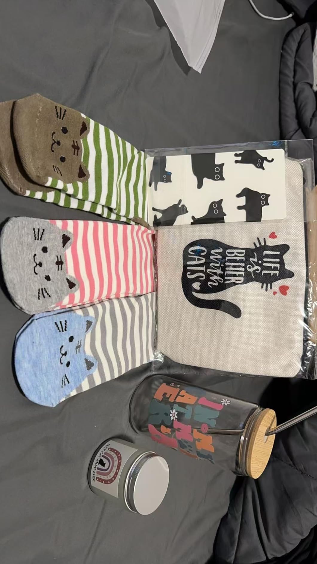 Christmas Gifts for Cat Lovers, Cats Mom Gift Box For Christmas, Mother's Day, Birthday,Cute Cat Themed Gifts For Crazy Cats Lady, Women, Daughters - Customer Photo 1