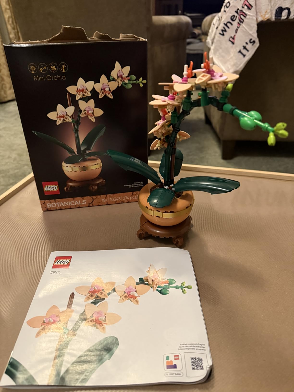LEGO Botanicals Mini Orchid Building Set - Artificial, Fake Orchid for Home Decor, Adults Ages 18+ - Gift for Birthdays - Indoor Plant Decorations for Table, Desk, Office - 10343 - Customer Photo 2