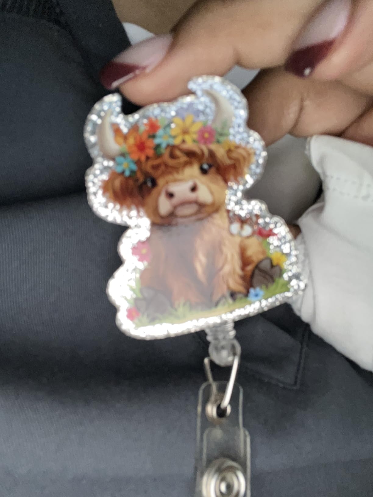 Funny Turtle Nurse Badge Reel, Cute Work Badge Holder with Retractable Clip, Pediatric Badge Buddy, Nursing Student RN LPN CNA MA Medical Worker Teacher Doctor ID Name Badge Clip Accessories - Customer Photo 1