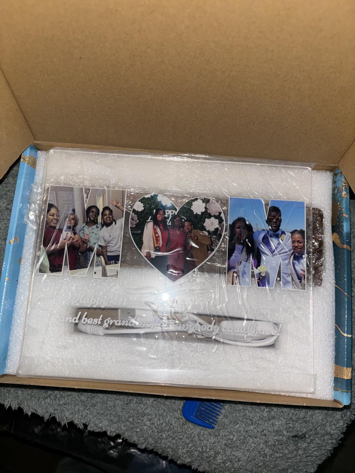 Personalized Best Friend Birthday Gifts For Women, Unique Friendship Gifts, Custom Acrylic Night Light Friend Picture Frame With Photo Name, Long Distance BFF Sister Bestie Christmas Gift - Customer Photo 2