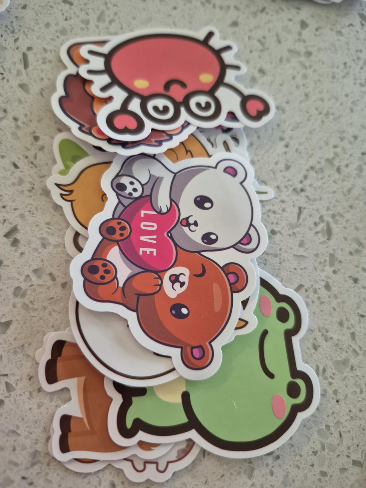 Stickers for Kids, 100 pcs Water Bottle Stickers for Kids, Cute Animal Vinyl Waterproof Stickers for Laptop Computer, Kawaii Stickers for Boys Girls Teachers Classroom Prizes for Students - Customer Photo 4