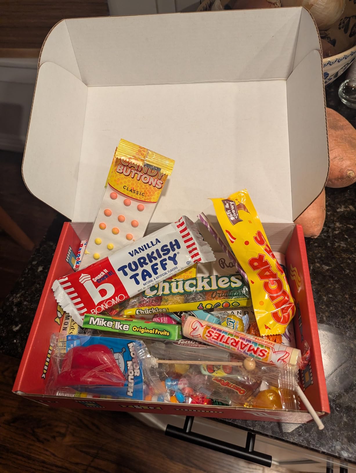 RETRO CANDY YUM ~ 80th Birthday Nostalgic Candy Gift Basket Box Assortment from Childhood Memories for Woman or Man Born 1945 - Customer Photo 1