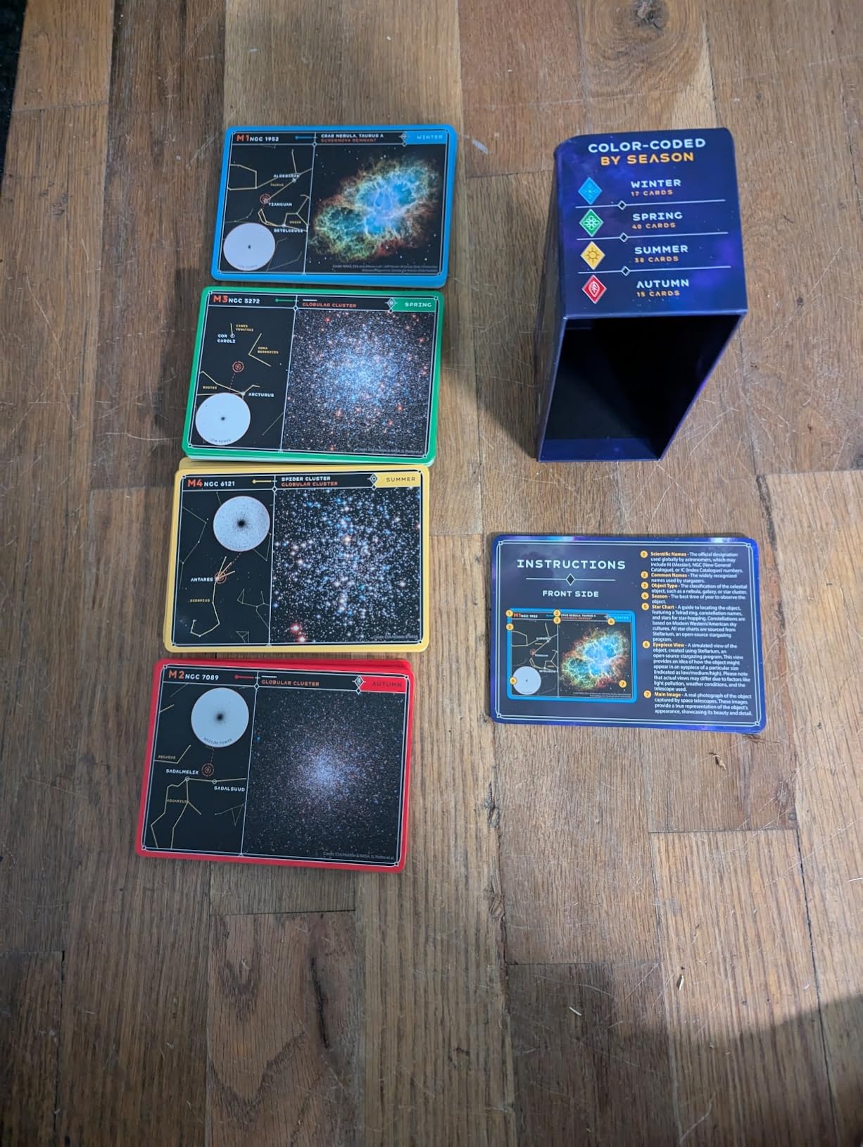 Stargazing Cards - Messier Catalog | Night Sky Exploration Kit for Telescopes & Binoculars | Flashcards with Star Charts, Astrophotography & Facts | Perfect Astronomy & Space Gift for Kids & Adults - Customer Photo 1