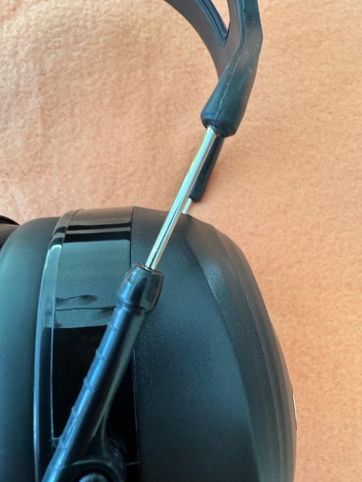 ProCase Extra Large SNR 37dB Noise Cancelling Headphones, NRR 30dB Hearing Protection Ear Muffs for Adults Noise Reduction, Wide Size Adjustment and Comfortable -Black - Customer Photo 3