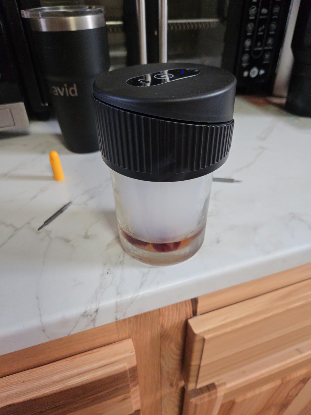 Electric Whiskey Smoker Kit Built-in Lighter, No Butane Needed, Rechargeable Cocktail Smoker Kit with 6 Wood Chips, Old Fashioned Drink Smoker Kit, Bourbon Whiskey Gifts for Men,Dad,Husband - Customer Photo 1