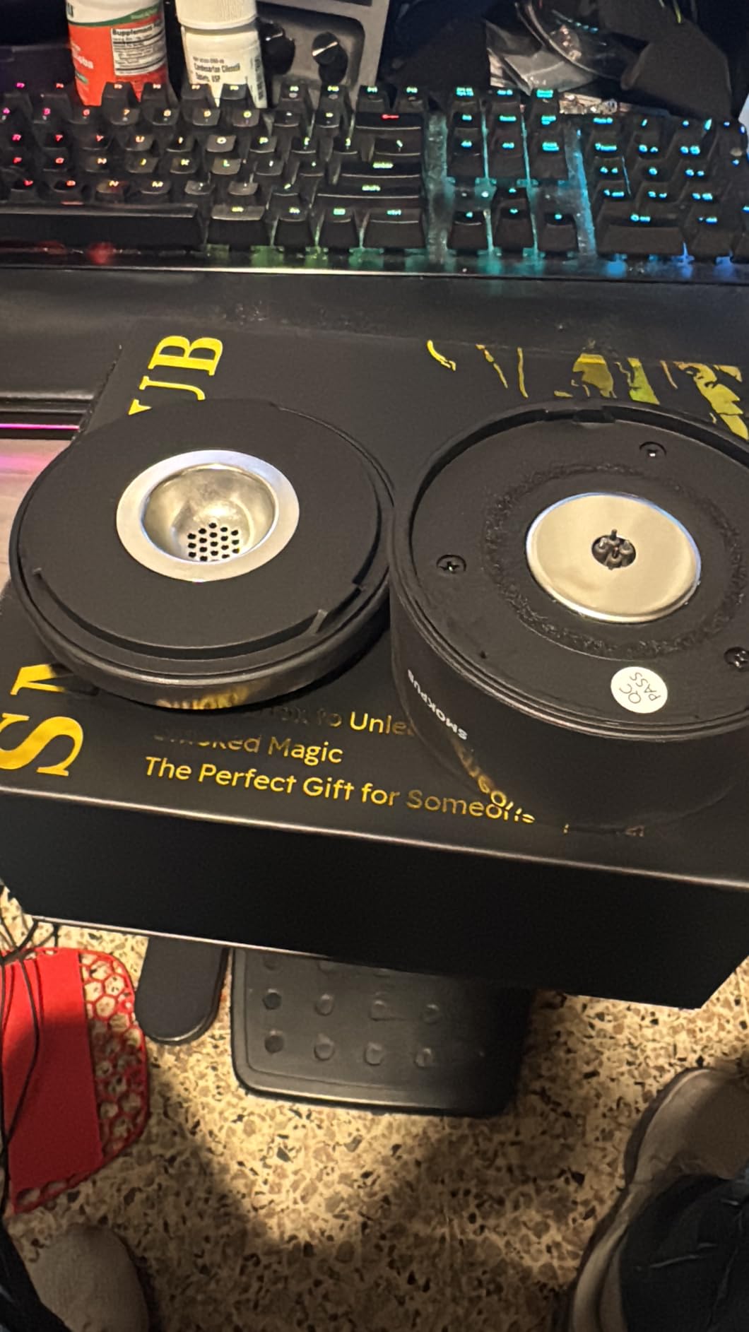 Electric Whiskey Smoker Kit Built-in Lighter, No Butane Needed, Rechargeable Cocktail Smoker Kit with 6 Wood Chips, Old Fashioned Drink Smoker Kit, Bourbon Whiskey Gifts for Men,Dad,Husband - Customer Photo 3