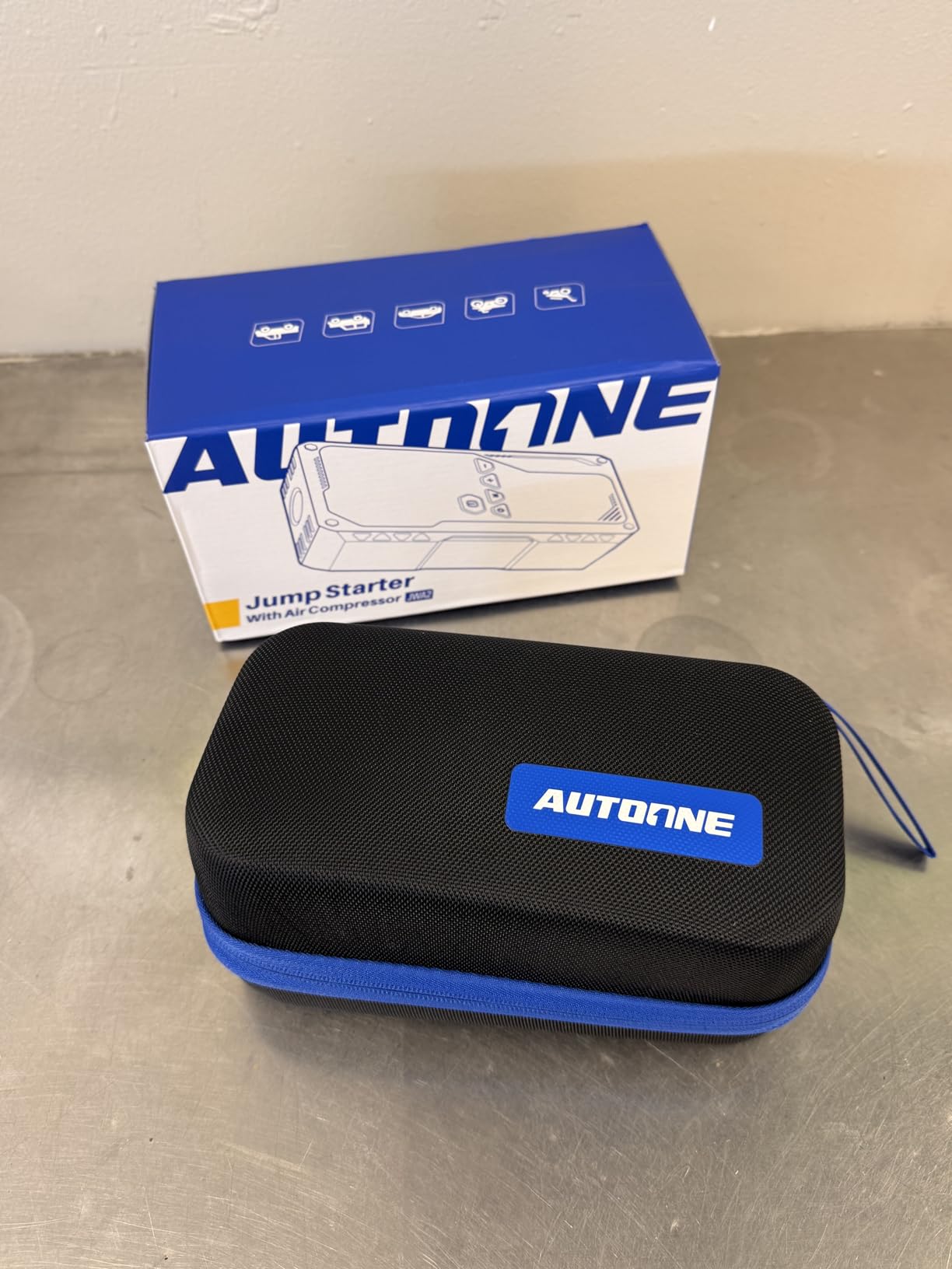 AUTOONE 6000A Jump Starter with Air Compressor (All Gas/10L Diesel), 150PSI Car Jumper Starter Portable, Jump Box Tire Inflator with LED Flashlight, LCD Display, Storage Case - Customer Photo 2