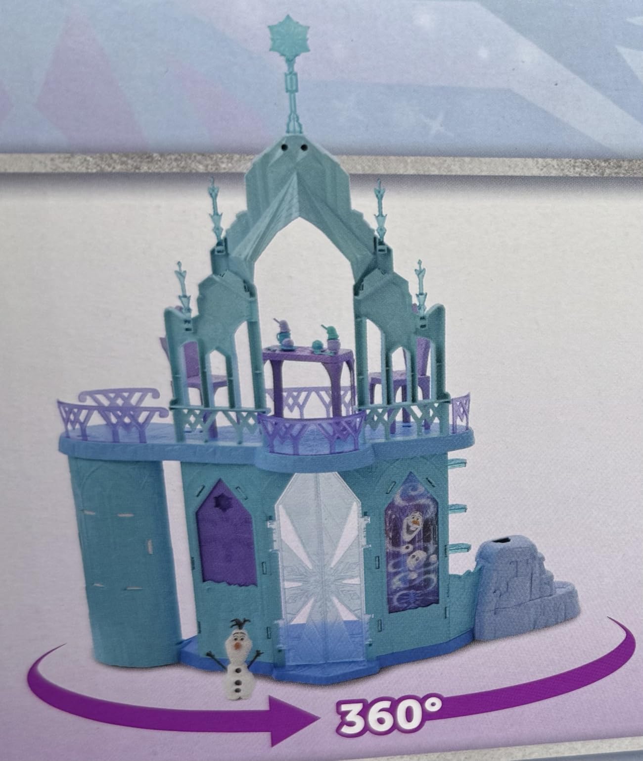 Mattel Disney Frozen Elsa Ice Castle Playset with Olaf Figure, 5 Play Areas & 21 Accessories, 2.5+ Ft Tall Elsa's Frozen Ice Palace, Inspired by Movies - Customer Photo 1