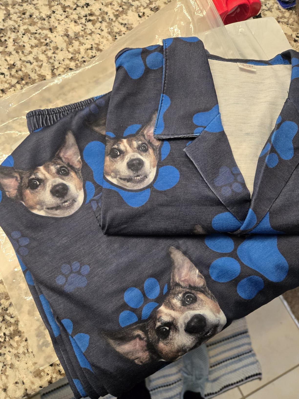 D-Story Personalized Pajamas with 1-8 Faces for Women Men, Custom Christmas Pjs, Pajamas Gifts For Family,Cat Mom,Dog Mom - Customer Photo 1