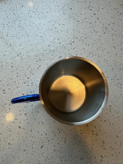 10 Year Anniversary Tin Gifts for Him – Tin Anniversary for Husband - 8oz Aluminum Mug with Carabiner Handle – 10th Anniversary for Couple (Orange) - Customer Photo 1