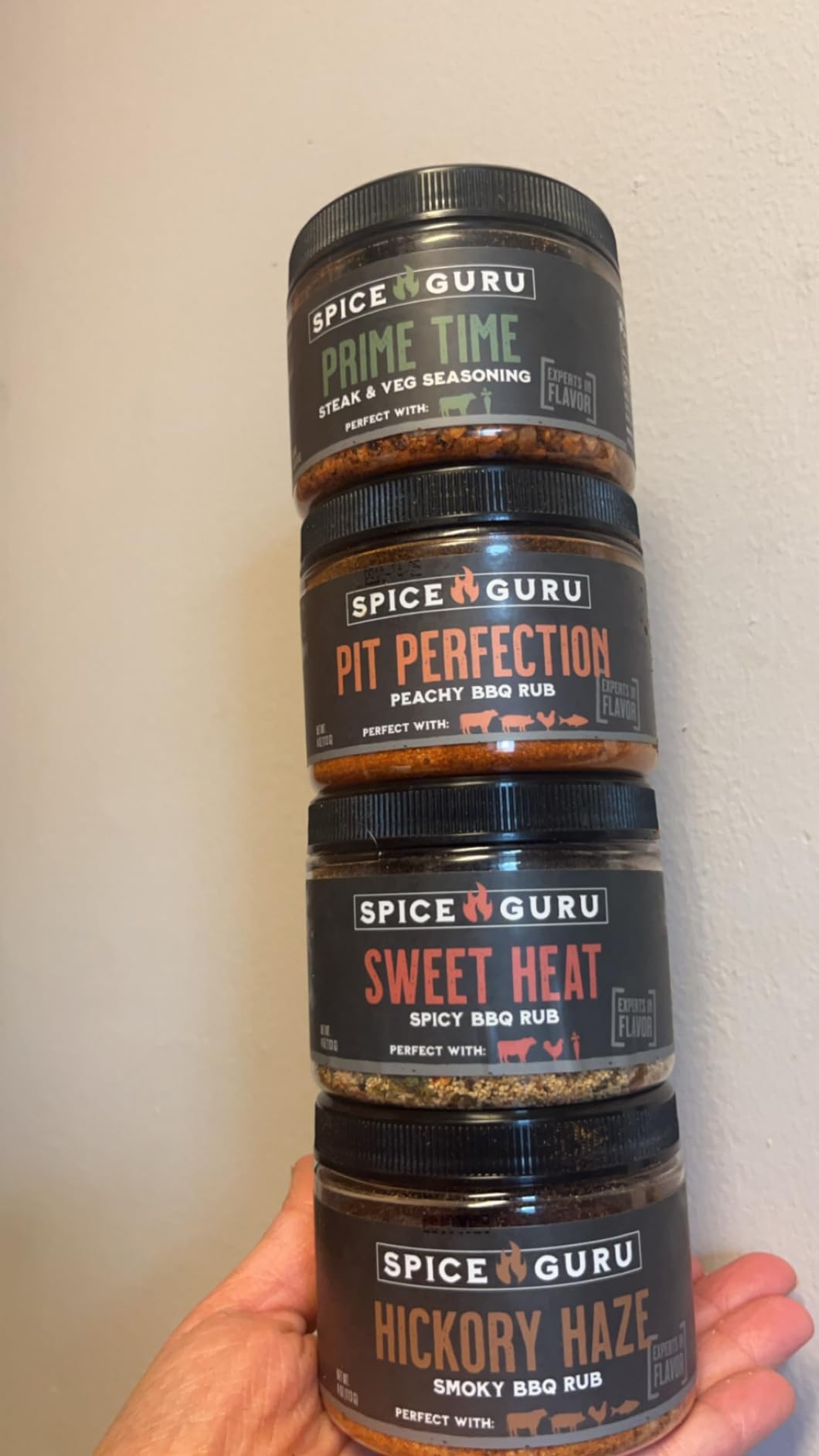 Spice Guru Grill Seasoning Gift Set - 4 Flavor BBQ Seasonings and Rubs - Christmas Gifts for Men Who Cook - BBQ Rub Gift Set - Christmas Grilling Gifts for Men - Gifts for Dad - Gifts for Him Customer Review Spice Guru Grill Seasoning Gift Set - 4 Flavor BBQ Seasonings and Rubs - Christmas Gifts for Men Who Cook - BBQ Rub Gift Set - Christmas Grilling Gifts for Men - Gifts for Dad - Gifts for Him - Customer Photo 1