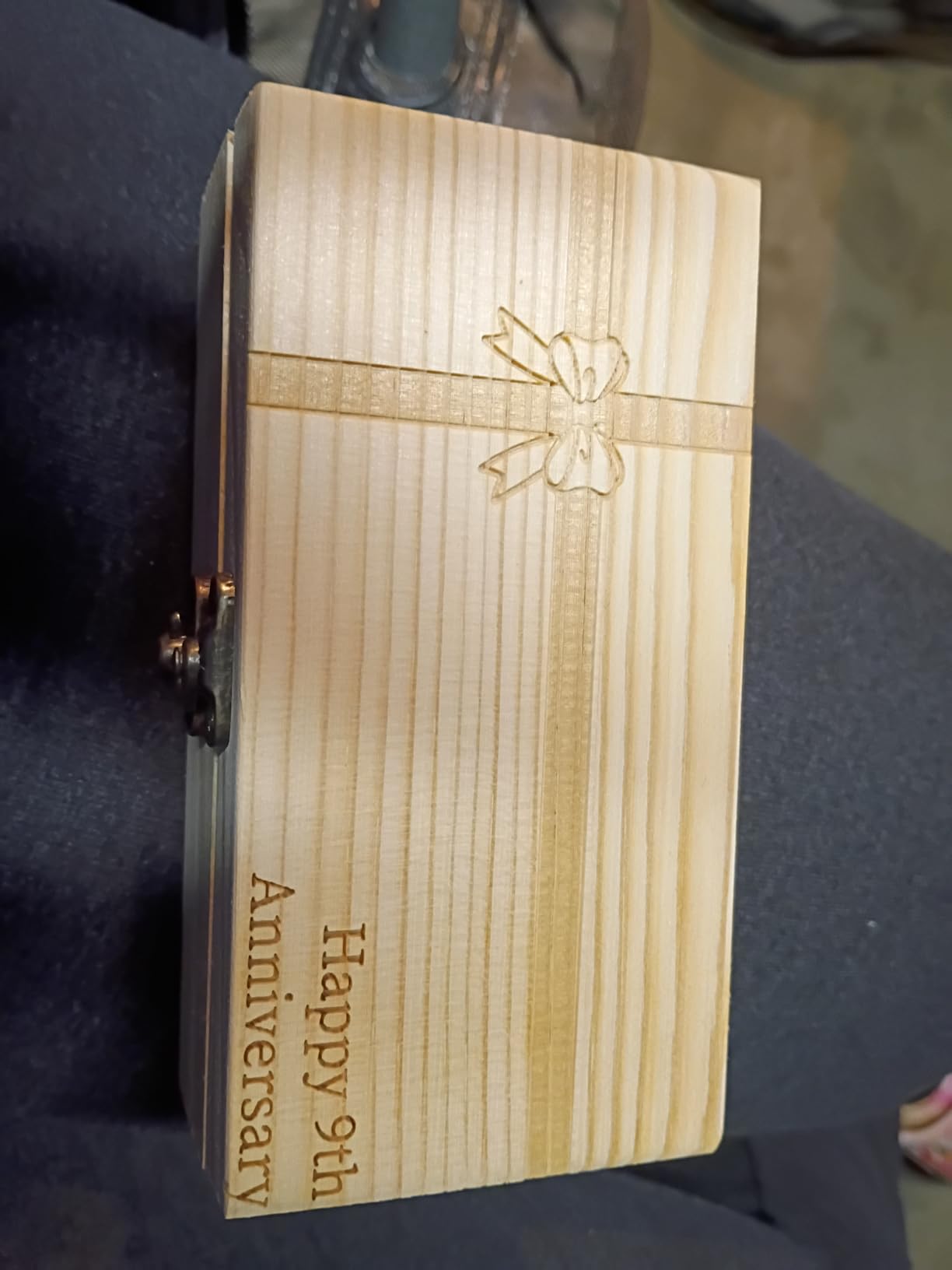 10 Years Anniversary Keepsake Gifts for Him Engraved Pocket Knife with Gift Box Happy Tin Anniversary Customized Wedding Birthday Father's Day Gifts for Men Husband - Customer Photo 1