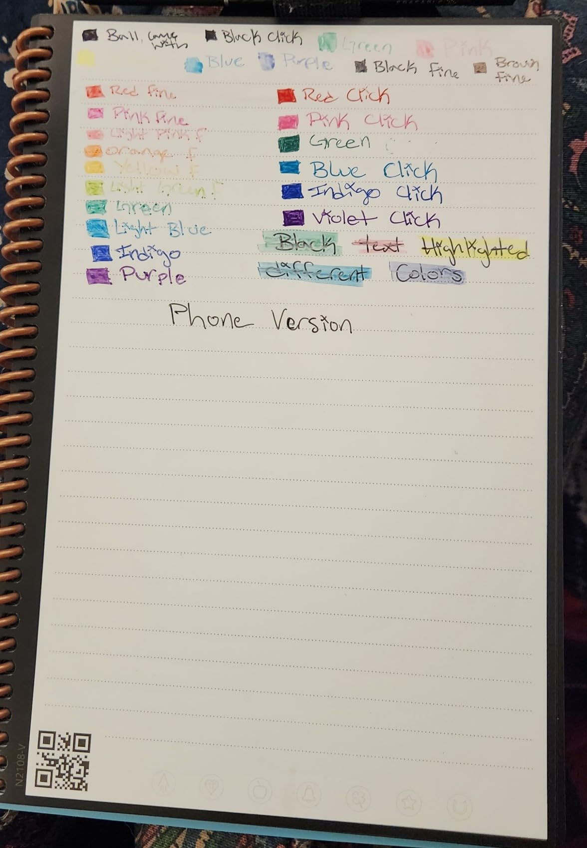 Rocketbook New Core Reusable Spiral Notebook, Letter Size 8.5x11, Black - Lined Pages, App-Connected, Erasable, Durable Cover, Ideal for School, Work, and Creative Projects - Customer Photo 1