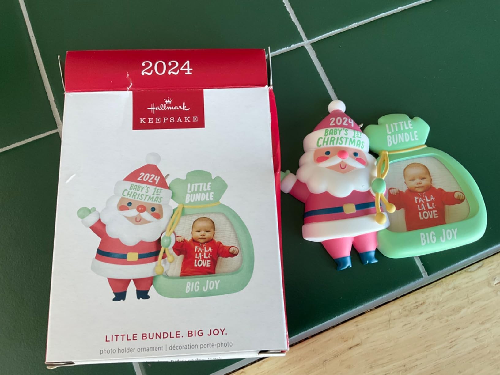 Hallmark Keepsake Christmas Ornament 2025, Baby's First Christmas Red and White Tree 2025 Photo Frame Customer Review Hallmark Keepsake Christmas Ornament 2025, Baby's First Christmas Red and White Tree 2025 Photo Frame - Customer Photo 1
