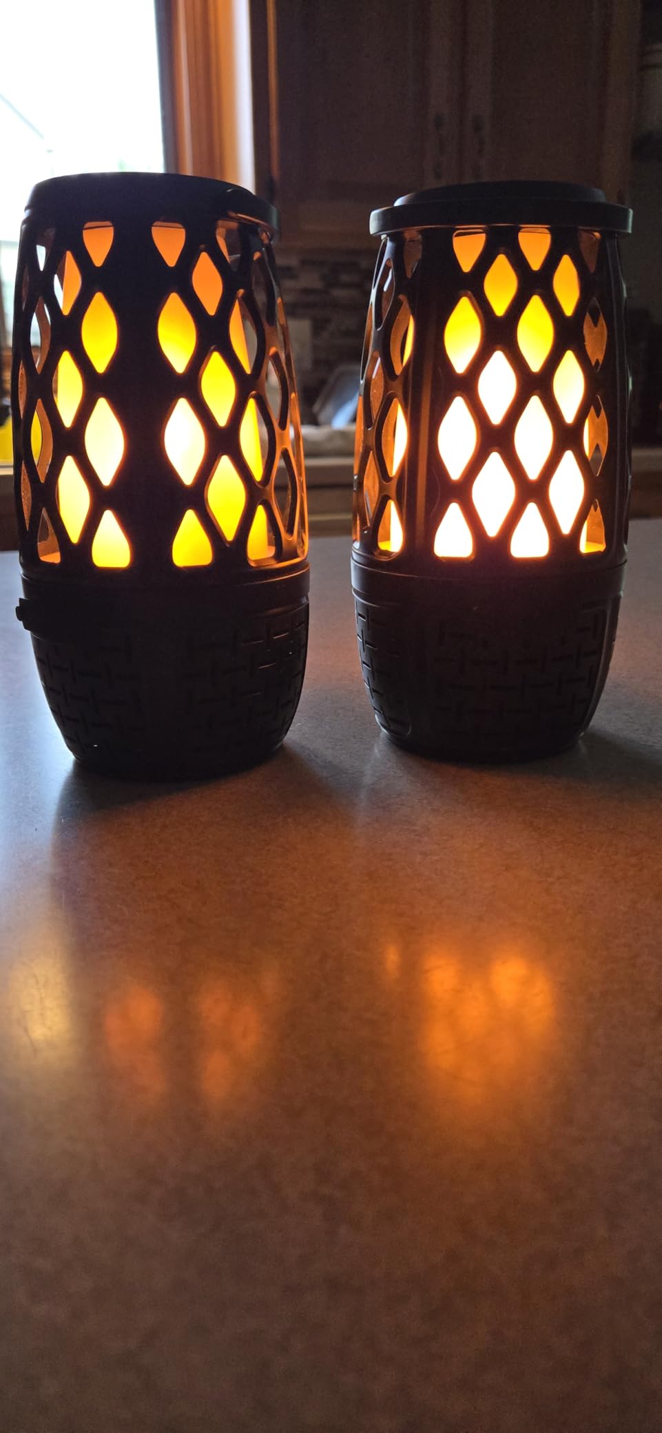 2 Pack Outdoor Bluetooth Speakers, Outdoor Speaker Bluetooth Waterproof Patio, Gift for Men Cool Tech Gadgets for Him, Auto-Pairing Multi-Sync up to 100 Speakers IPX6 for Party Patio Porch (2 Pack) - Customer Photo 2