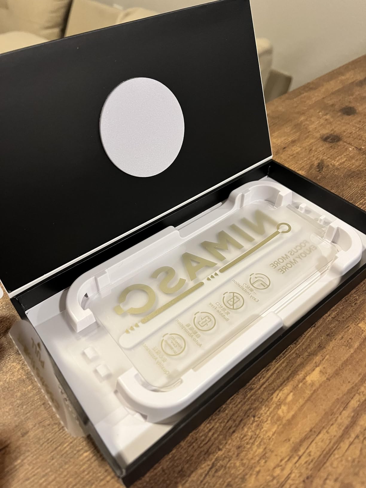 NIMASO for iPhone 16e/13 Pro/13/14 Screen Protector, 2 Pack HD Clear Tempered Glass Screen Protector for iPhone 16ewith Bubble-and-Dust-Free Box, Instant Installation (6.1 inches) - Customer Photo 2