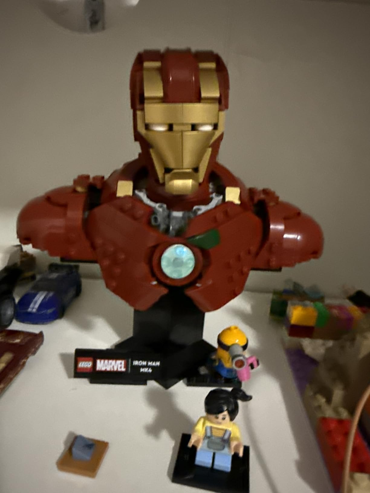 LEGO Marvel Iron Man MK4 Bust - Building Kit for Adults, Ages 18+ - Includes Iron Man Minifigure - Collectible Model for Super Hero Fans - Gift for Men and Women - 76327 Customer Review LEGO Marvel Iron Man MK4 Bust - Building Kit for Adults, Ages 18+ - Includes Iron Man Minifigure - Collectible Model for Super Hero Fans - Gift for Men and Women - 76327 - Customer Photo 1