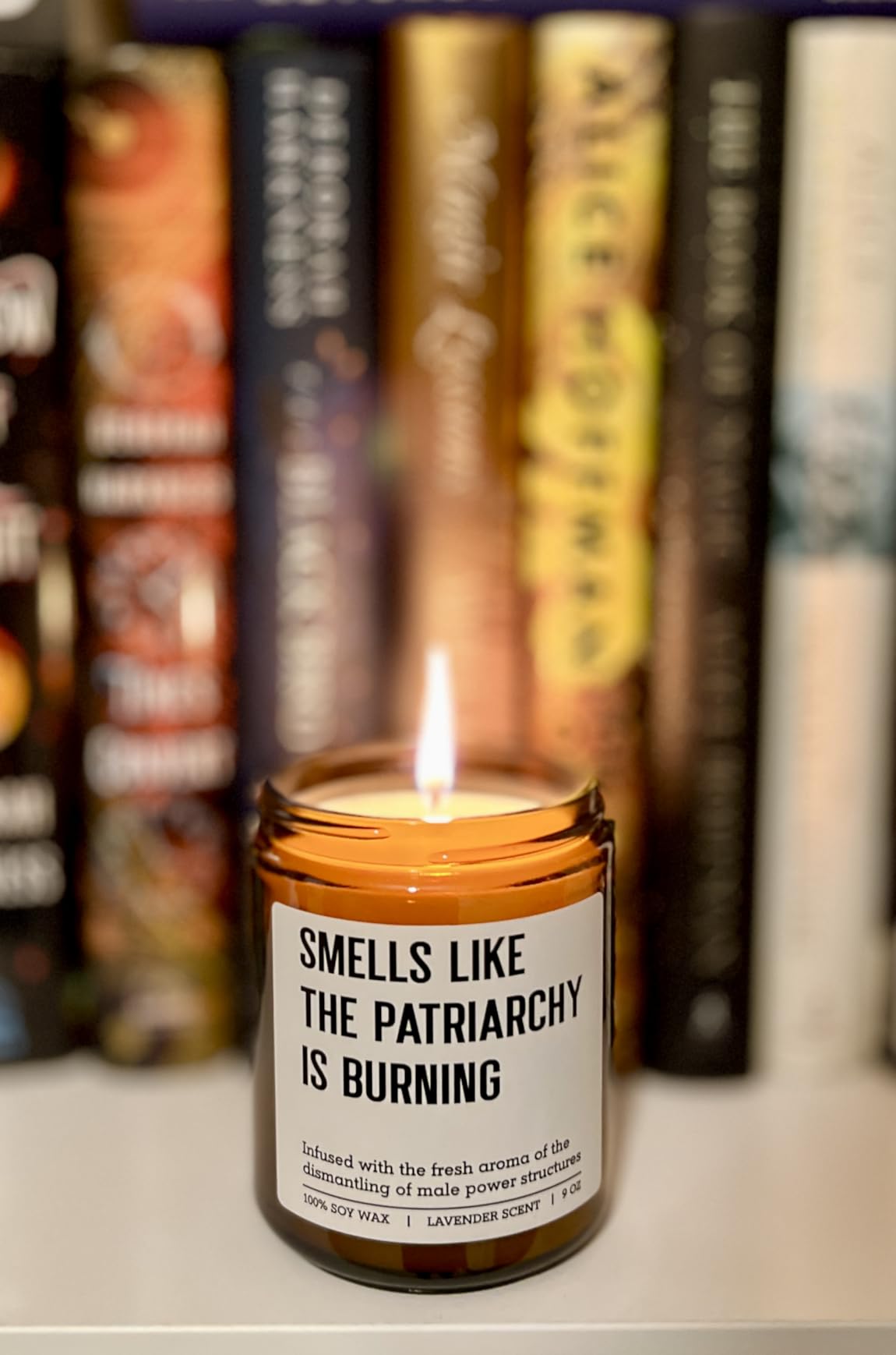 Miracu Anti-Patriarchy Candle, Feminist Gifts Women, Empowerment, Breakup, Christmas, Birthday Liberal Gifts for Feminists Activists Lesbian Woman Her - Equal Womens Rights, Feminism Girl Power Decor - Customer Photo 1