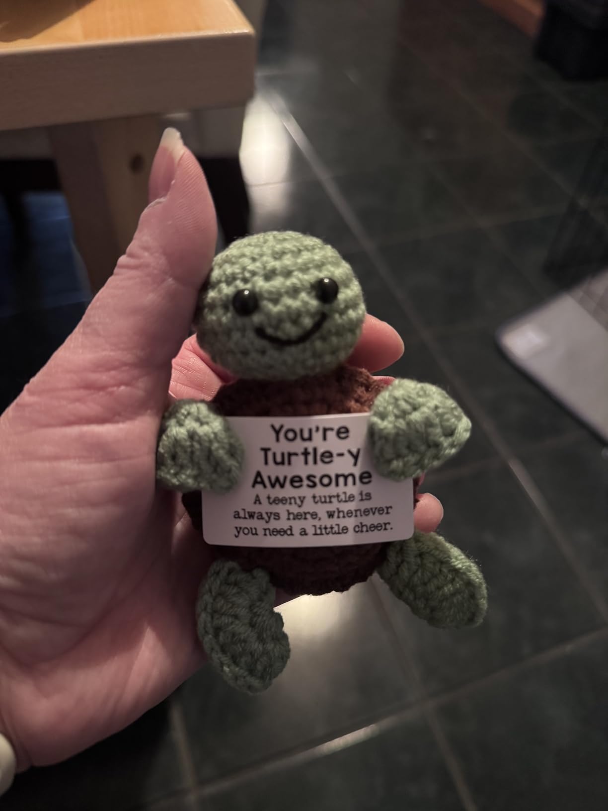 SACHPER Picke Buddies Kind Wasp Bee - Emotional Support Crochet Dolls Handmade Positive Crochet Animals Gifts Desk Decor Emotional Support Plush for Anxiety & Stress Relief Positive Bee - Customer Photo 1