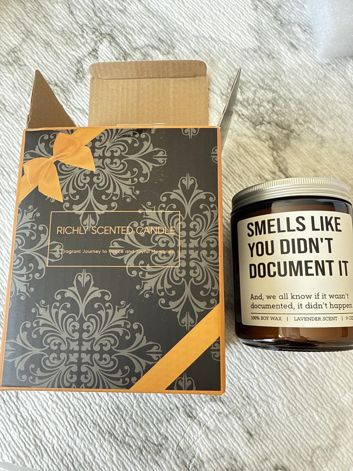 GSPY Candles - HR Human Resources, Funny Office Gifts for Coworkers, Boss Gifts for Women, Men - Christmas, Birthday, Work Present for Coworker, Boss Lady, Employee, Manager, Social Worker, Nurse Customer Review GSPY Candles - HR Human Resources, Funny Office Gifts for Coworkers, Boss Gifts for Women, Men - Christmas, Birthday, Work Present for Coworker, Boss Lady, Employee, Manager, Social Worker, Nurse - Customer Photo 1