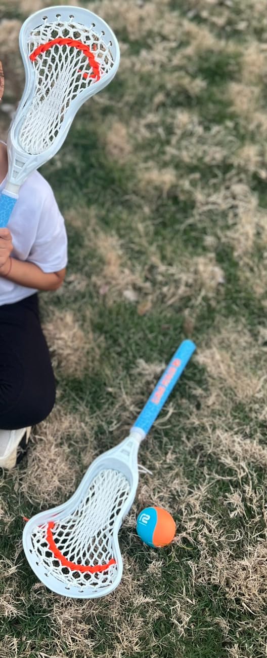 Mini Toss Lacrosse Set – The Ultimate Game for Boys & Girls - Best Gift for Kids, Teens or Adults - Comes with Lacrosse Ball & Water Skip Ball - Full Size Large Basket for Easier Catching & Throwing - Customer Photo 2