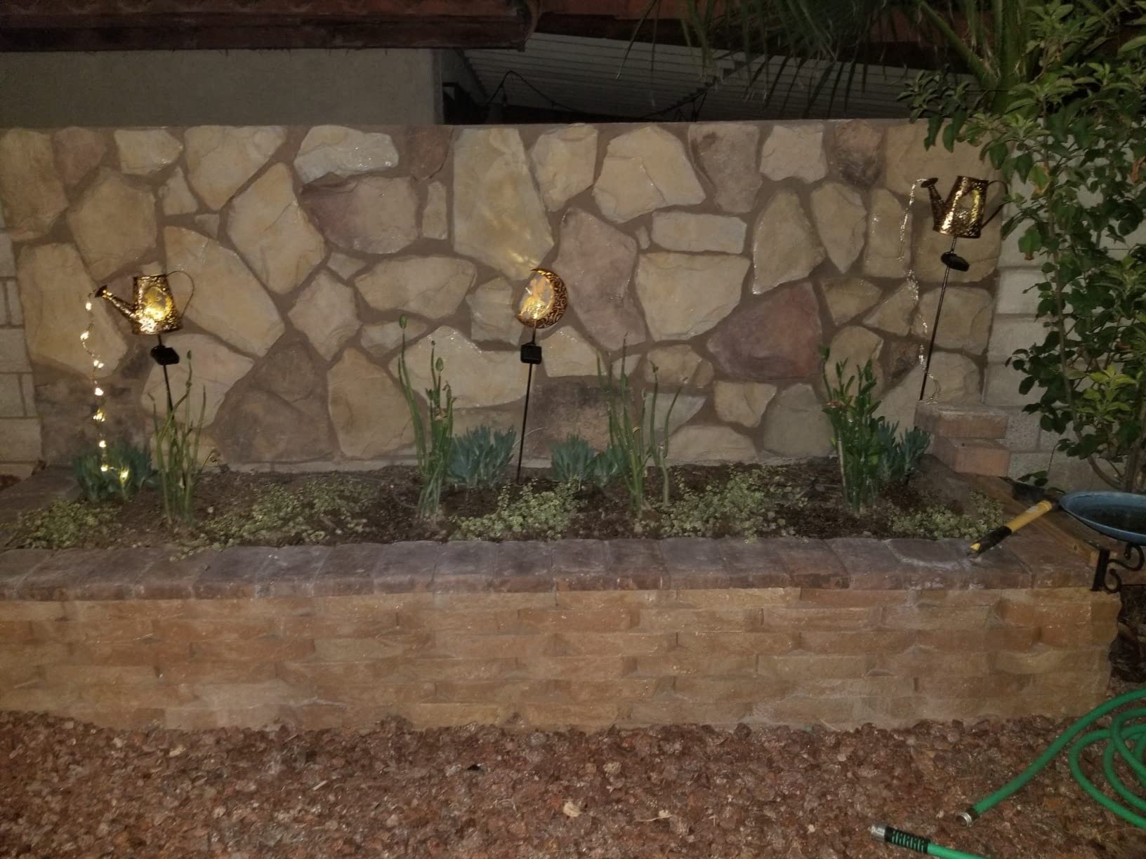 Solar Powered Dragonfly Watering Can Lights Waterproof Outdoor Garden Decor with Shepherd Hook, Hanging Patio Lights for Yard, Porch, Backyard Perfect Gardening & Birthday Gift for Women, Mom, Grandma Customer Review Solar Powered Dragonfly Watering Can Lights Waterproof Outdoor Garden Decor with Shepherd Hook, Hanging Patio Lights for Yard, Porch, Backyard Perfect Gardening & Birthday Gift for Women, Mom, Grandma - Customer Photo 2