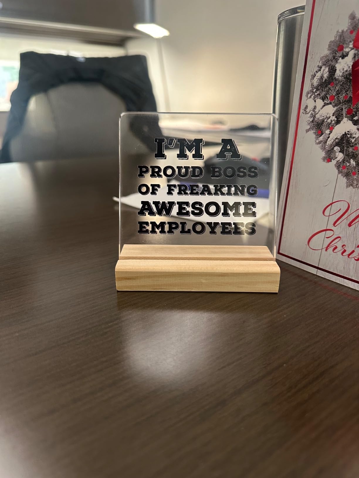 Dumpster Fire Desk Accessories, Funny Office Gifts for Women Men Coworkers, Employee Appreciation Gifts, Dumpster Fire Response Team Acrylic Plaque Desk Signs Decor 4 × 4 Inches - Customer Photo 2