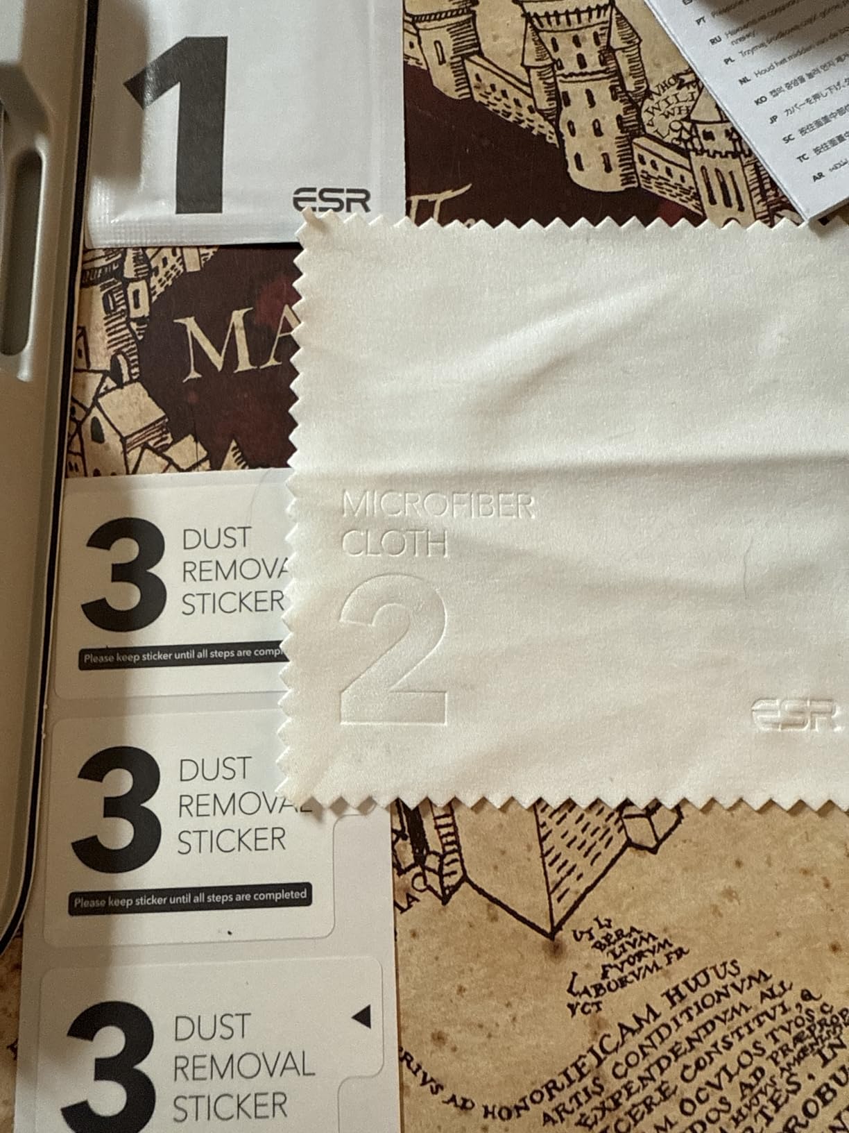 ESR 3 Pack for iPhone 16/ iPhone 15 Screen Protector, Military Grade Shatterproof, 9H Hardness, Full Coverage Tempered Glass with UltraFit Tray - Customer Photo 1