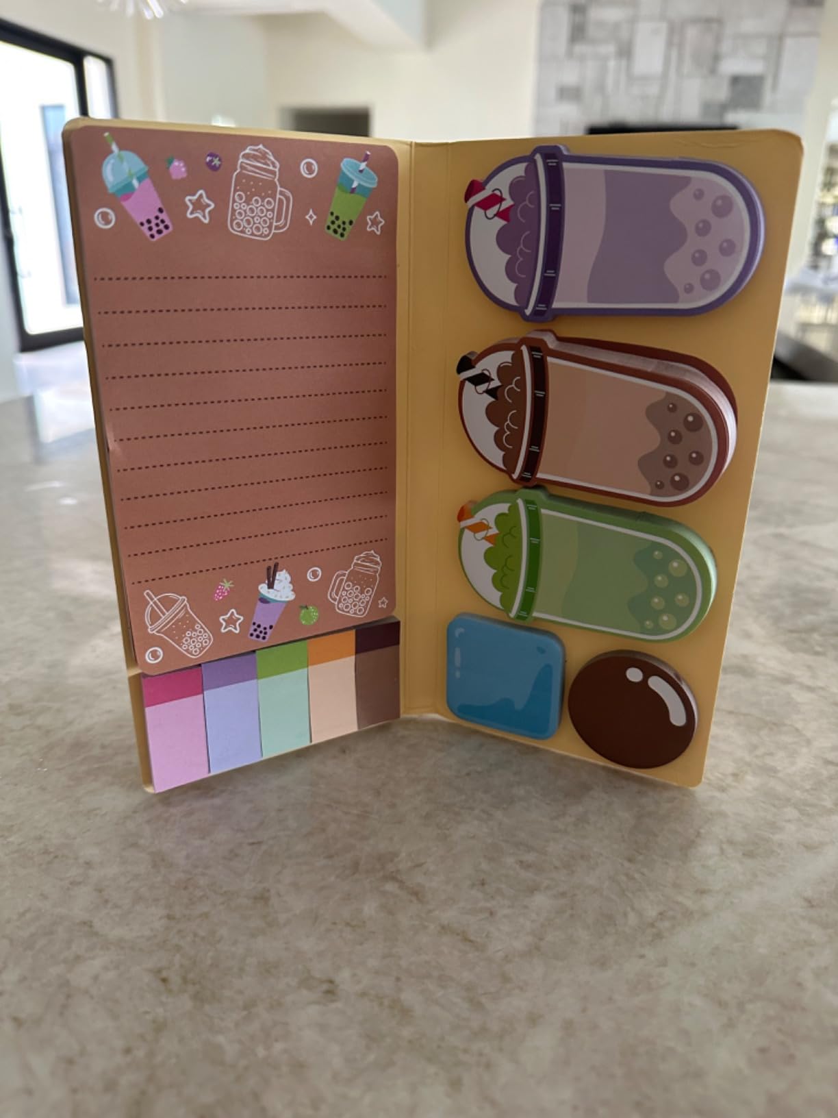 B1ykin Cute Sticky Notes Set - World's Best Music Teacher Self-Stick Notes Pad, 550 Sheets Writing Memo Pages Sticky Notepad for Appreciation Gifts, School Office Party Supplies (Music Teacher) - Customer Photo 3