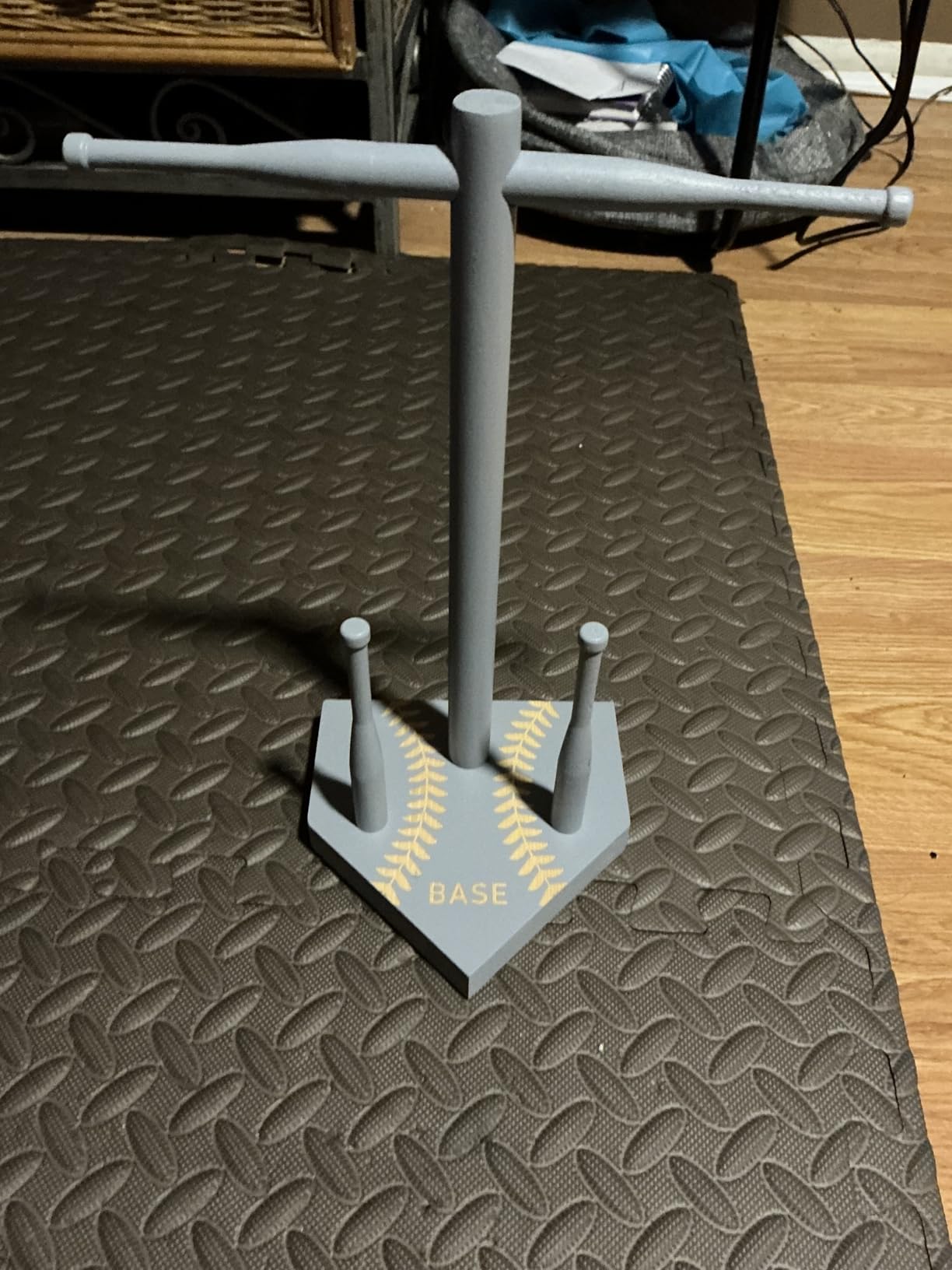 Wooden Baseball or Softball Drip Necklace Organizer Holder, Championship Ring Display Holder, Softball Ring Holder, Sports Ring Holder, Drip Necklace Championship Ring Holder Baseball Display Gift - Customer Photo 2