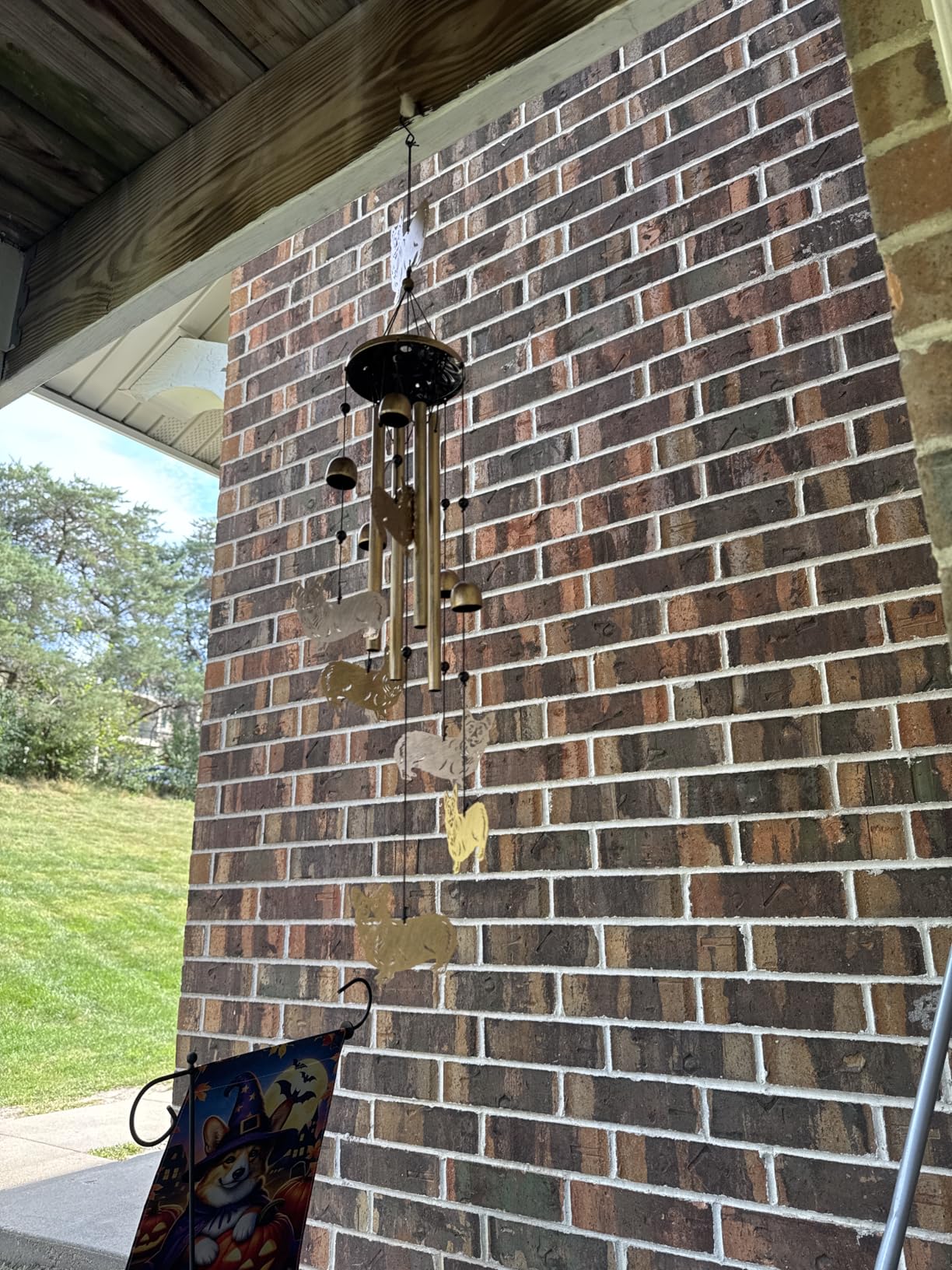 Corgi Wind Chimes for Outside, Metal Windchimes Outdoors, Corgi Gifts for Women/Men, Memorial/Birthday Gifts, Garden Decor for Outside, Patio or Yard, Durable Chimes for Outdoors - Customer Photo 1