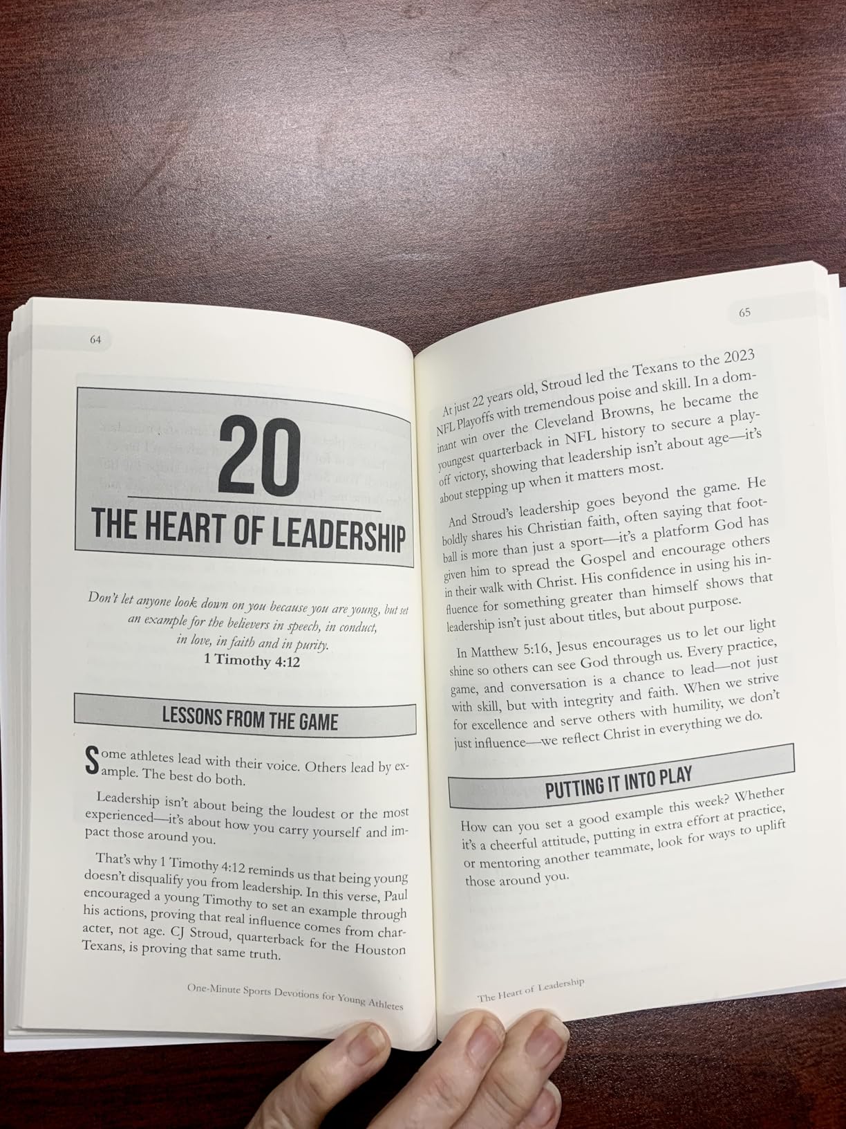 One-Minute Sports Devotions for Young Athletes: Biblical Guidance for Teens to Build Mental Toughness, Discipline, and a Growth Mindset - Customer Photo 2