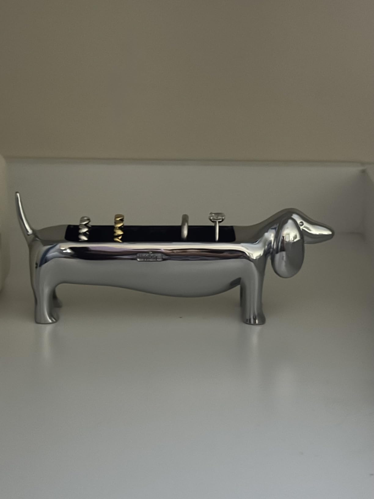 Umbra Dachsie Ring Holder - Gift for Weiner Dog Dachshund Doxie Lover - Jewelry Storage, Brass - Customer Photo 2