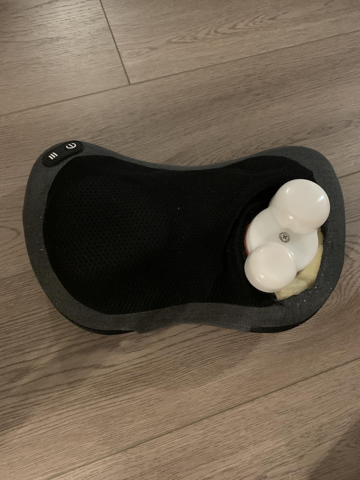 Shiatsu Neck and Back Massager with Heat - Deep Tissue Massage Pillow for Neck, Back & Shoulders Pain Relief, Ergonomic Design Electric Massager for Home, Car, Office Use, Gray - Customer Photo 2